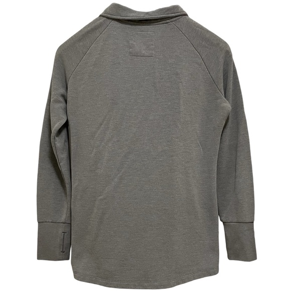 Free Fly Grey Performance Bamboo Fleece Pullover with Snaps & Thumb Holes Medium - Picture 2 of 9